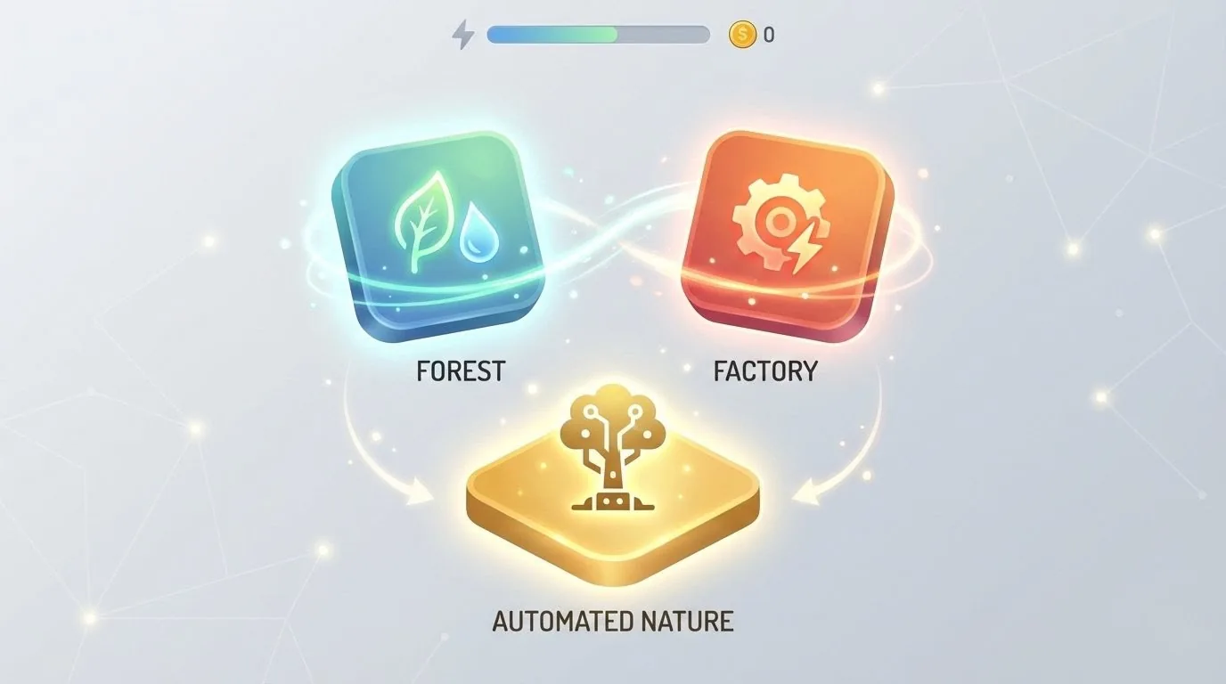 Infinite Craft free browser game screenshot — creative puzzle online game 2026, no download