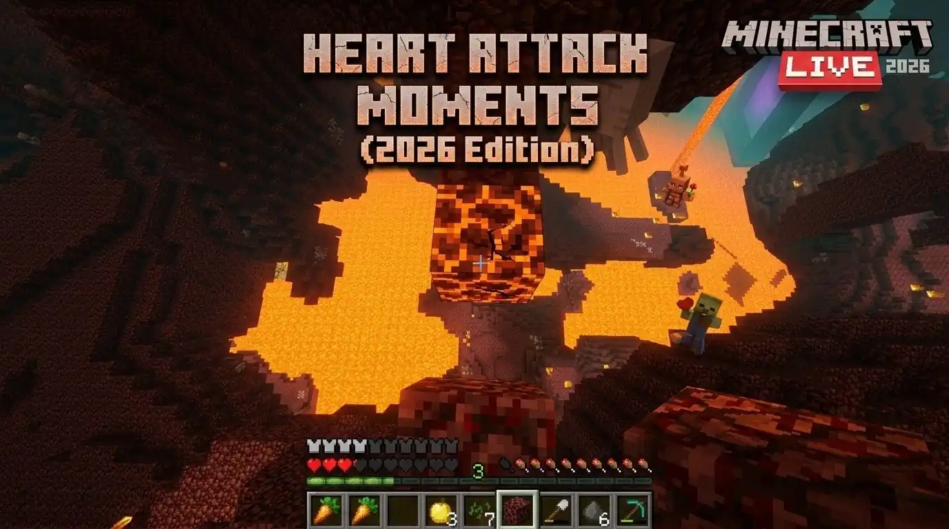 Scariest Minecraft jumpscares 2026 gaming meme — heart attack creeper moments