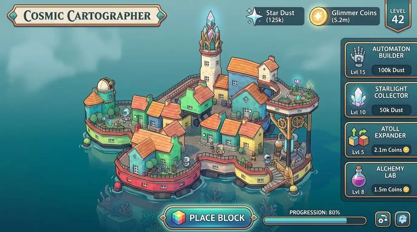 Townscaper free browser game screenshot — relaxing builder online game 2026, no download