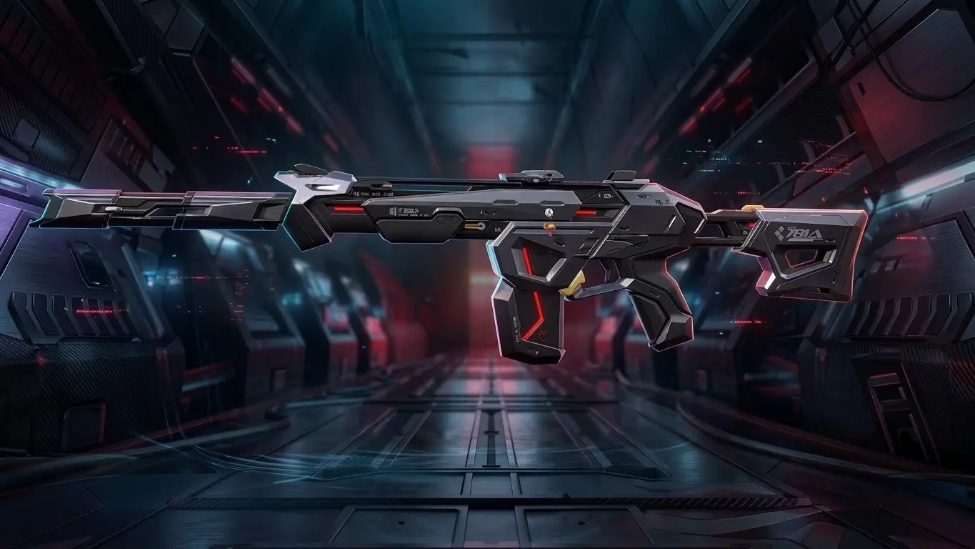 Protocol 781-A Phantom Valorant skin screenshot — voice line ultra weapon skin 2026