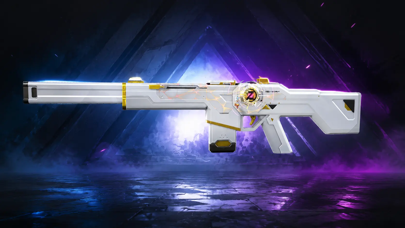 Spectrum Zedd Phantom Valorant skin screenshot — music reactive weapon skin 2026